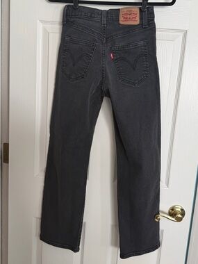 Levi's Women’s Charcoal Wash Ribcage Straight Ankle Jeans size 25